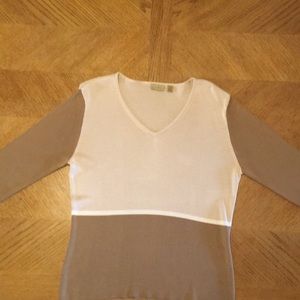 100% Silk Sweater XL Caslon